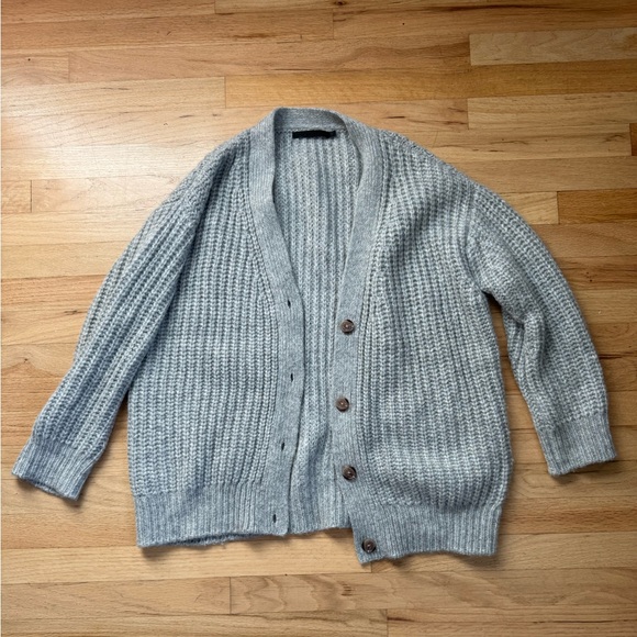 Jenni Kayne Light Gray Women's Cardigan - Picture 4 of 7
